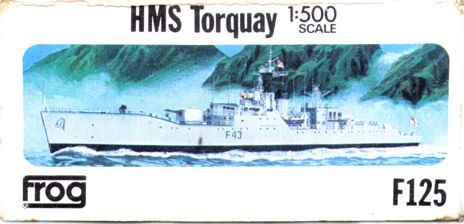 FROG F125 HMS Torquay destroyer, Rovex Models&Hobbies Ltd, 1975